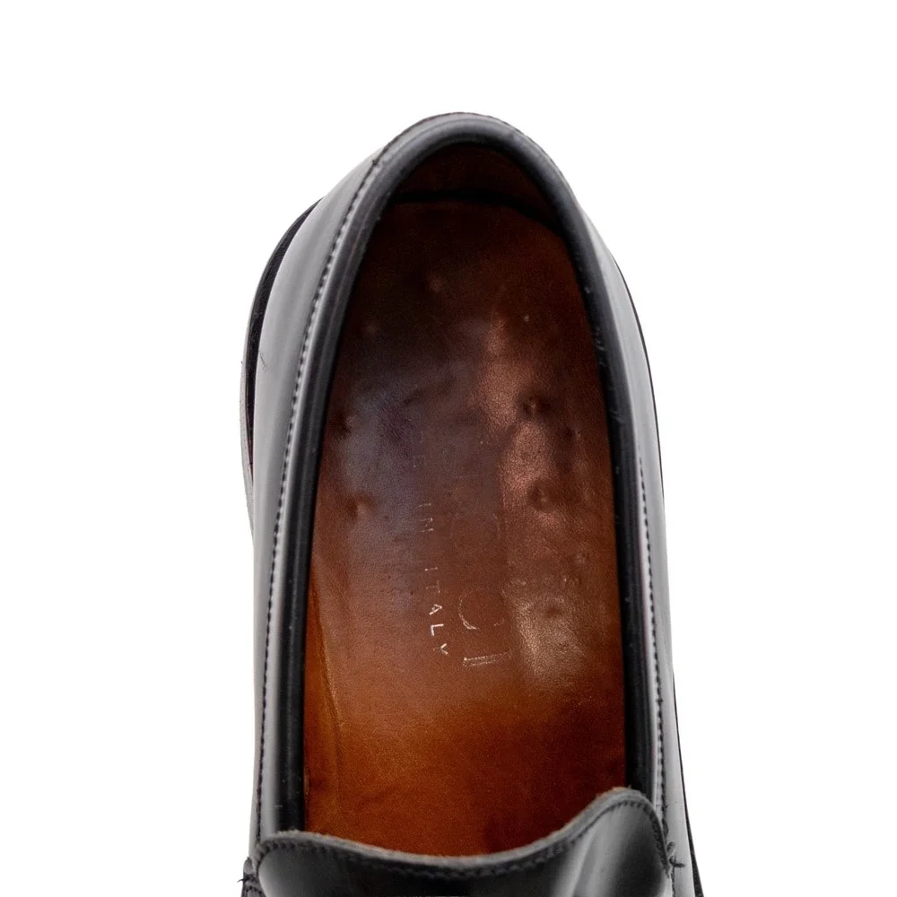 Vintage Gucci Horsebit Loafers Mens US 9 UK 8 EU 42 Black Leather Bit Loafers 8D